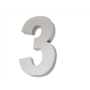 Numero Residencial Silvana Inox Nº 3