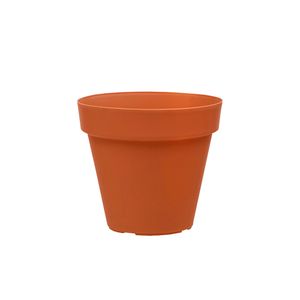 Vaso para Plantas em Polietileno Sampa Terracota 18X16CM - I.SAMP.018.016.12 - Vasart