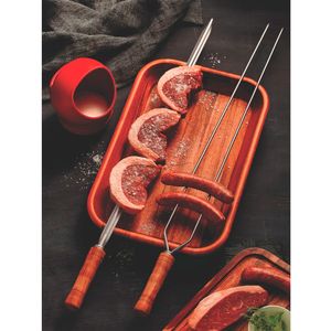 Espeto para Churrasco com Lâmina em Aço Inox e Cabo de Madeira 65CM - 26418065 - Tramontina