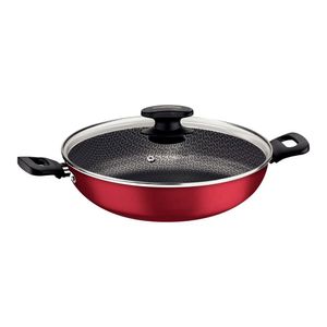 Panela Wok Antiaderente Starflon Max Loreto Vermelho 28Cm - 27817022 - Tramontina
