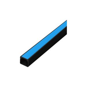 Canaleta com Fita Adesiva Preto 10x10x2000CM - Alumbra