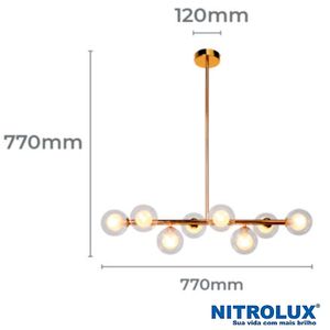 Pendente Molecular LM001 G9X8 - 5090 - Nitrolux