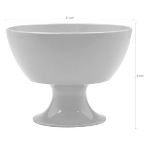 Taça De Sobremesa Luna Branco 11X11X8Cm - Ou