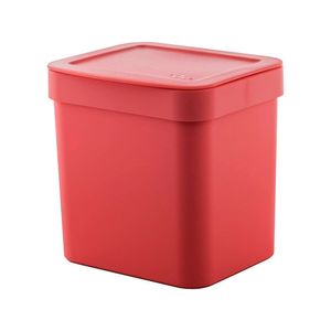 Lixeira Ou Trium 4,7 Litros 20 x 17 x 20,5 CM PP Vermelho Fechado