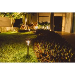 Balizador Ecoforce Solar Inox Superled 25Lm 3000K