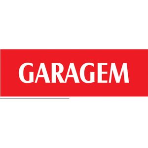 Placa Sinalizadora Emplac Garagem Vermelha ps 30 x 9cm