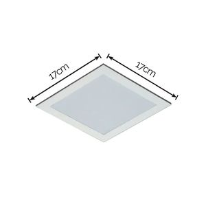 Painel LED de Embutir Quadrado Pop Neutro 12W 4000K - NE4000K - Avant