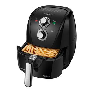 Fritadeira Elétrica Family 4 Litros Preta  AFN-40-BFS Sem Óleo 1500W 220V Mondial