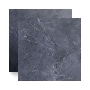 Piso Cerâmico Super Prime Marmorizado Retificado Polido Azure Azul Tipo A 75X75CM - Cerbras