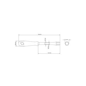 Chave Canhão Pro Amarela 11MM - 41450011 - Tramontina