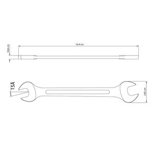 Chave Fixa com Corpo em Aço Especial Basic Cromado 16X17MM - 41120106 - Tramontina