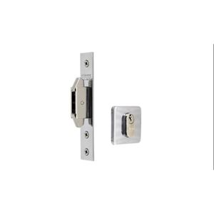 Fechadura Silvana 4500 Auxiliar Seta Quadrata Inox Polido