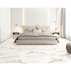 Piso Cerâmico Marmorizado Acetinado Retificado HD Lírio Tipo A 67X67CM - 58812 - Arielle