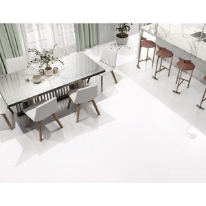 Piso Cerâmico Monocromático Acetinado Retificado Riviera Branco Tipo A 67X67CM - 58701 - Arielle