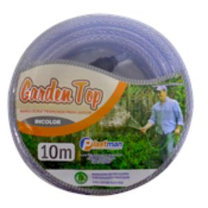 Mangueira Plastman Para Jardim Garden Top Incolor Trançada  10mt