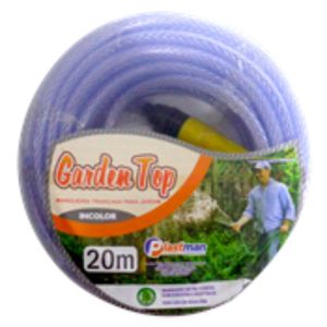 Mangueira Plastman Para Jardim Garden Top Incolor Trançada  20mt