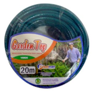 Mangueira Plastman Para Jardim Garden Top Trançada Verde  20mt