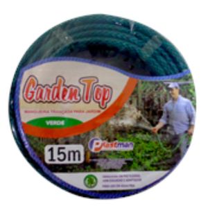 Mangueira Plastman Para Jardim Garden Top Trançada Verde  15mt