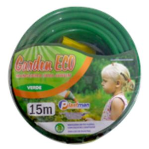Mangueira Plastman  Para Jardim Garden Plus Opaca  Dupla Capa Verde 15mt