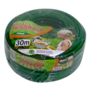Mangueira Plastman  Para Jardim Garden Plus Opaca  Dupla Capa Verde 30mt