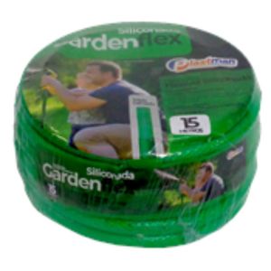 Mangueira Plastman  Para Jardim Garden Flex Verde 15mt