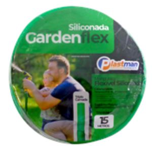 Mangueira Plastman  Para Jardim Garden Flex Verde 15mt