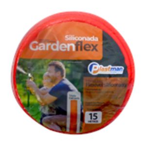 Mangueira Plastman  Para Jardim Garden Flex Laranja 15mt