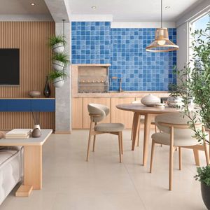 Revestimento Brilhante Poço Azul Tipo A 10X10CM - HD10170 - Tecnogres