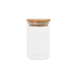 Pote Hermético de Vidro com Tampa de Bambu 250ML - Oikos
