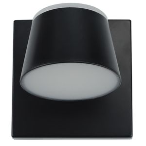 Spot LED Redondo 7W Luz Amarela 3000K 1C Preto - Fortec