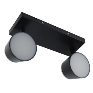 Spot LED Redondo 7W Luz Amarela 3000K 2C Preto- Fortec