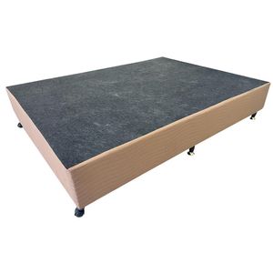 Box para Colchão Casal Grandsuede Bege 188X138X30CM - Bonsono