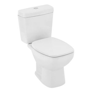 Kit Bacia com Caixa Acoplada e Assento Amarílis + Conjunto de Fixação, Tubo de Ligação e Anel de Vedação Branco 3/6L - 55KT66-1FB - Fiori
