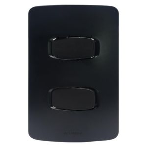 Interruptor 4X2 Alumbra Gracia Maxx Simp+1 Paral 10A Black