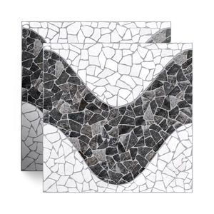 Piso Cerâmico Pedra Rústico Estoril Branco Tipo A 46X46CM - Cerbras