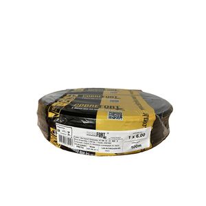 Cabo Flex Cobrefort 6,00MM 450/750V Preto 100M