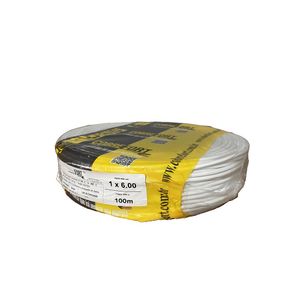 Cabo Flex Cobrefort 6,00MM 450/750V Branco 100M