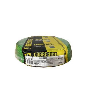Cabo Flex Cobrefort 6,00MM 450/750V Verde 100M