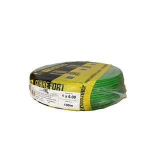 Cabo Flex Cobrefort 6,00MM 450/750V Verde 100M
