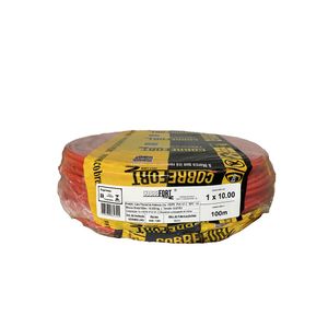 Cabo Flex Cobrefort 10,00MM 0,6/1KV HEPR Vermelho 100M