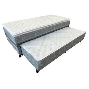 Bibox de Solteiro Comfort Cinza188X88X52CM - Bonsono