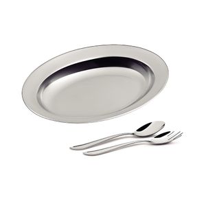 Kit para Salada em Aço Inox com 3 Peças Buena Cromado - 64700210 - Tramontina