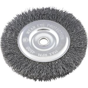 Escova Circular Vonder Em Aço 6X1/2"X1/2" Utilizada Em Motoesmeril