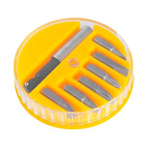 Jogo De Bits/Ponteira Vonder C/7 Peças Em Cromo Vanádio Encaixe De 1/4"