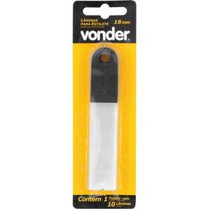 Lâmina P/Estilete Vonder 14 Divisões Blister C/10 Peças