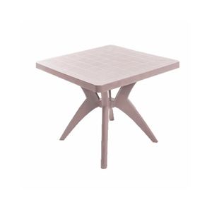 Mesa Quadrada Nature Nude - Forte Plástico