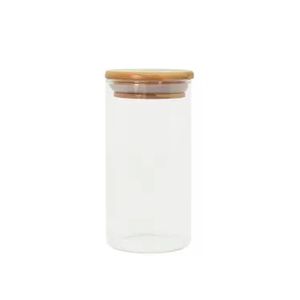 Pote Hermético de Vidro com Tampa de Bambu 300ML - Oikos