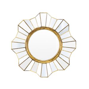 Espelho Conthey Flower Ouro Velho 39X39X2 Cm