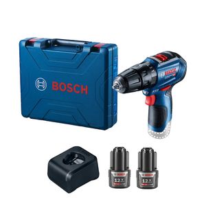 Parafusadeira e Furadeira com Impacto a Bateria 10MM 3/8" Brushless Azul 12V - GSB 12V-30 - Bosch