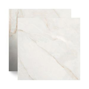Piso Cerâmico Super Prime Marmorizado Retificado Polido Venezia Gris Cinza Tipo A 75X75CM - Cerbras